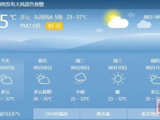 七天精准天气预报，让未来触手可及