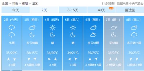 濮阳天气预报15天查询，掌握未来天气，从容规划生活